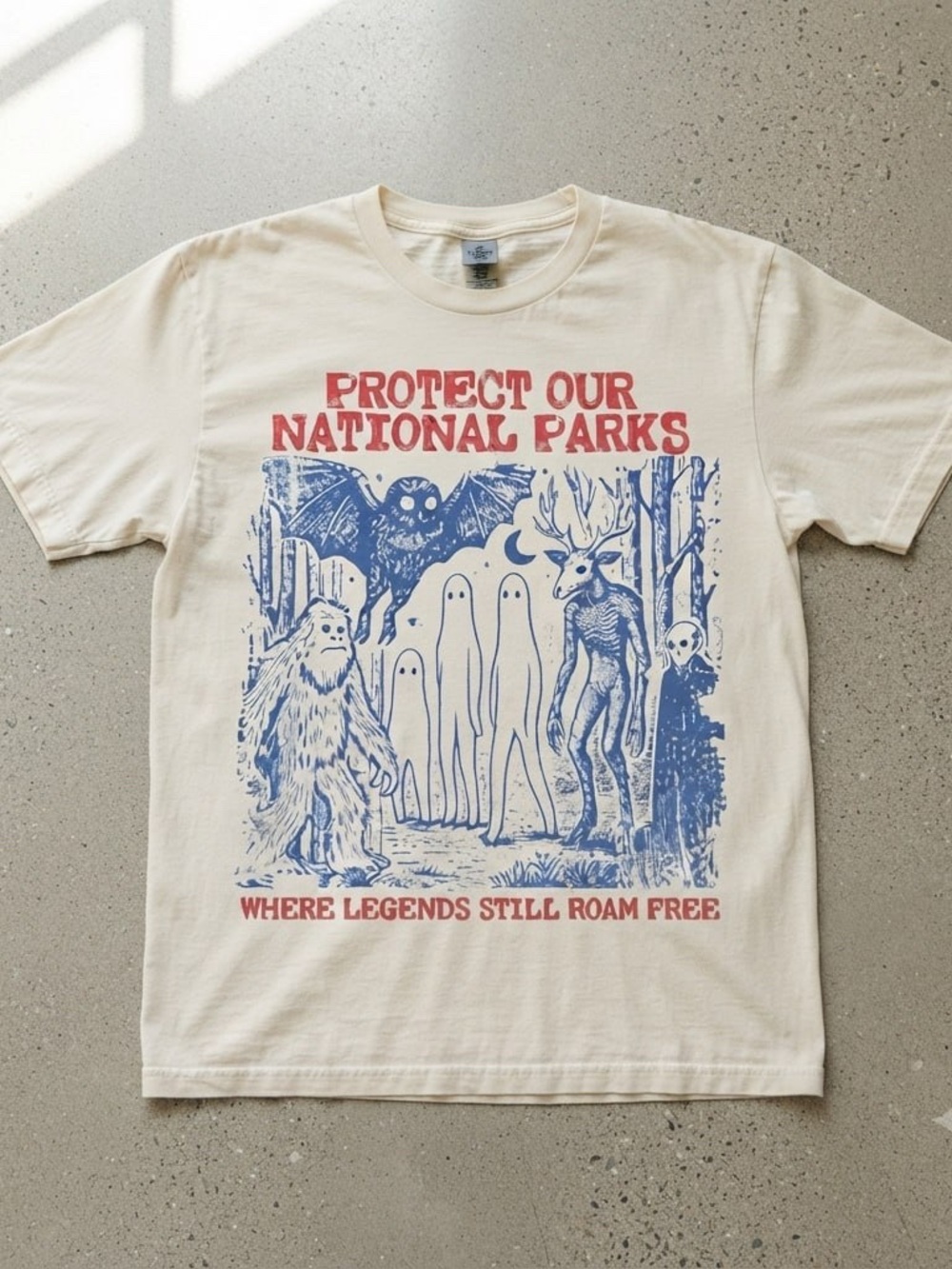 Gildan Cream Short-Sleeve 'Protect Our National Parks' Graphic Tee